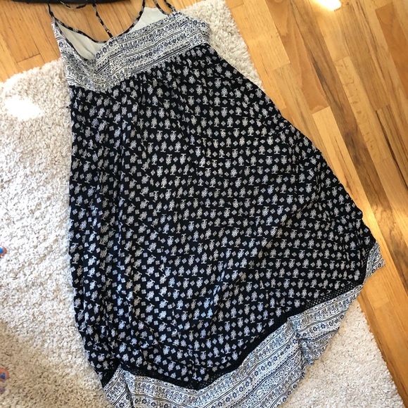 Patterned maxi dress with adjustable straps - Picture 4 of 4